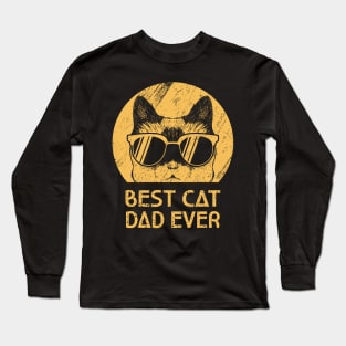 Best Cat Dad Ever Shirt Cat Dad Shirt Cat Dad Gift Cat Lover Shirt Cat Lover Gift Long Sleeve T-Shirt